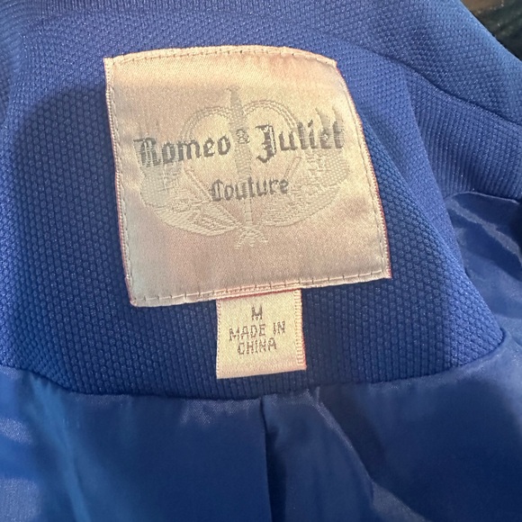 Romeo & Juliet Couture Blazer, Blue, Size M - Picture 4 of 6